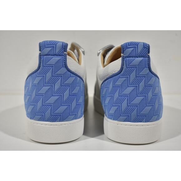 Christian Louboutin Louis Junior Spikes Orlato Flat White Low Top Sneaker 48 15 - Picture 11 of 12